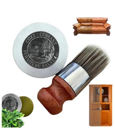 Furniture Salve for Leather Leather Salve for Furniture Leather Furniture Salve and Brush Wood Furniture Leather Salve Suitable for Furniture Car Seats Floor Maintenance Leather Sofa