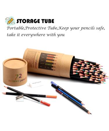 KALOUR 72 Colors Colored Pencils Set - Artists Soft Core for Drawing & Coloring, Ideal for Adults & Kids - Buy Online on GoSupps.com