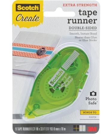 Scotch Tape Runner Extra Strength  .31 in x 11 yd (055-ES-CFT)   Green