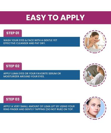 Luma Lift Instant Eye Cream for Dark Circles & Puffiness - Plant-Based Anti Wrinkle Serum - Tightens Skin - Made in USA - 0.5 fl oz - Buy Online on GoSupps.com