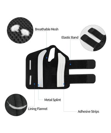 Breathable Carpal Tunnel Wrist Brace with Metal Splint - Adjustable Compression for Arthritis Pain Relief - Left (S/M) - Buy Online on GoSupps.com
