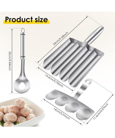 Abizarch Meatball Maker Tool Safe Stainless Steel Meatball Making Convenient Meatball Scoop Ball Maker Solid Easy to Clean Meatball Making Set Multipurpose Cooking Tool for Cooking ZHAZHAMO(Style 1) - Buy Online on GoSupps.com
