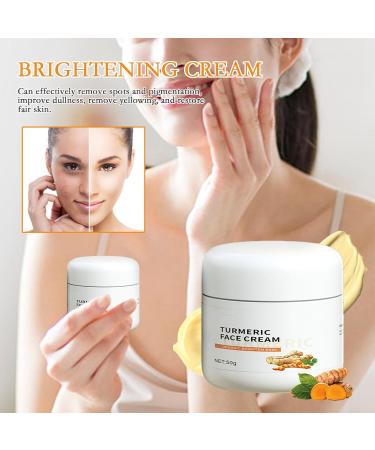 Moisturizing Face Lotion50g Moisturizing Daily Skin Firming Cream for Face Multifunctional Turmeric Dark Spots Corrector Cream Nongreasy Skin Face Cream for Aokley - Buy Online on GoSupps.com