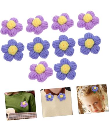 FOMIYES 30 Pcs Hairpin Accessories Girls Clothes Knitted Flowers Diy Phone Case Material Puffs Suite Child 1 count (Pack of 1) Assorted Color 4x3pcs - Buy Online on GoSupps.com