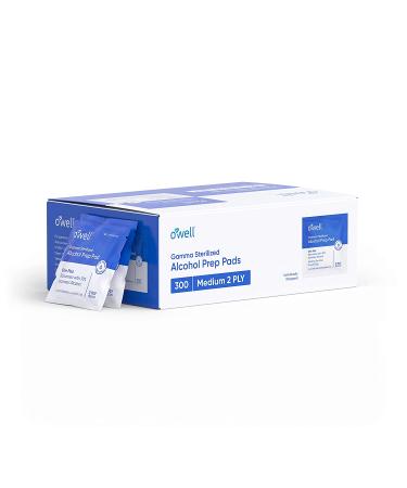 Alcohol Wipes 300 Count | Sterile Alcohol Prep Pads - Individually Wrapped - 2-Ply Antiseptic | Ideal for First Aid Kits | 300 Surgical Alcohol Swabs - Buy Online on GoSupps.com