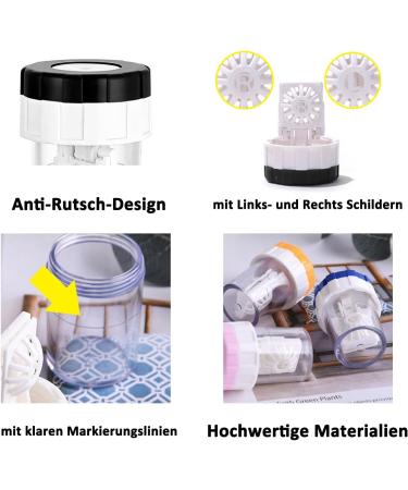 5-Piece Manual Contact Lens Cleaner Set - Includes Containers Tweezers & Suction Cups for Daily Care - Buy Online on GoSupps.com