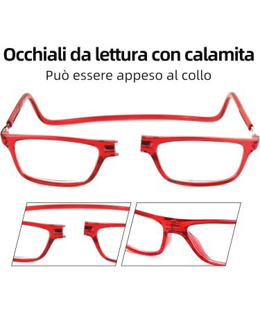 New Vision NV2904 Reading Glasses 2 Pack - Magnetic Closure Lightweight 2.5x Reading Aid for Men & Women - Buy Online on GoSupps.com