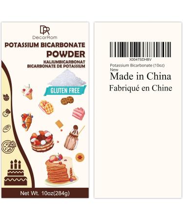 Potassium Bicarbonate 10oz - 100% Pure Potassium Bicarbonate Powder for Plants Cakes Wine Making Leavening - Food Grade Potassium Bicarbonate Powder Leavening Agent for Baking Cookies Snacks - Buy Online on GoSupps.com