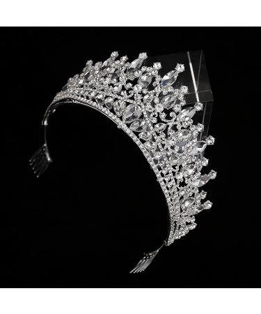 QIAIYALA Silver Rhinestone Tiara Headband for Women and Girls - Ideal for Bridal, Wedding, Prom, Birthday, Cosplay - Buy Online on GoSupps.com
