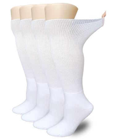 Extra Wide Lymphedema Bariatric Socks Walking boot Sock Liner for Cam Walkers Brace Orthopedics Boot White