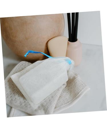 Baluue 8pcs Soap Mesh Bag Cleansing Foaming Net Face Cleansing Shower Soap Saver Soap Bag Fabric Sky-blue - Buy Online on GoSupps.com