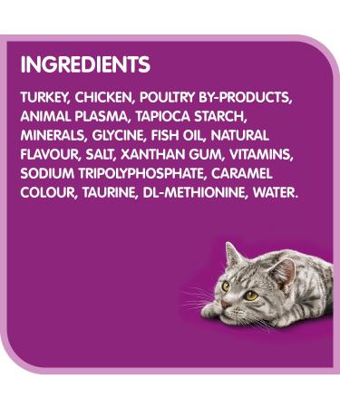 WHISKAS Perfect Portions Wet Cat Food Cuts in Gravy - Turkey - 75g (24 Pack) Cuts in Gravy Turkey 75 g (Pack of 24) - Buy Online on GoSupps.com