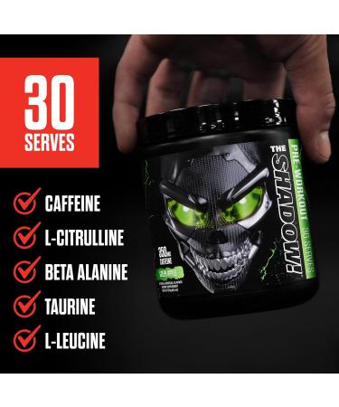 JNX SPORTS The Shadow! High Stim Preworkout | 350mg of Caffeine | Strawberry Pineapple 30 Servings | Electric Energy Mental Focus & Superhuman Strength for Men & Women Strawberry Pineapple 9.5 Ounce (Pack of 1) - Buy Online on GoSupps.com