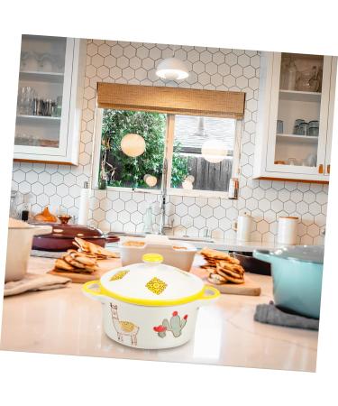 Alipis 1pc Ceramic Steamed Egg Bowl Food Serving Bowl Noodle Ceramic Baking Bowl Kitchen Bowl Child Dessert 13.8x10.3cm Assorted Color-1 - Buy Online on GoSupps.com