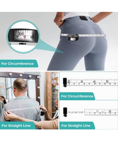 Body Tape Measure Set - 60Inch/150cm, 3 PCS Black, Body Measuring Tape for Weight Loss, Fitness, Bodybuilding - Retractable Sewing Tape for Tailors, Lock Pin, Single Hand Operation - Buy Online on GoSupps.com