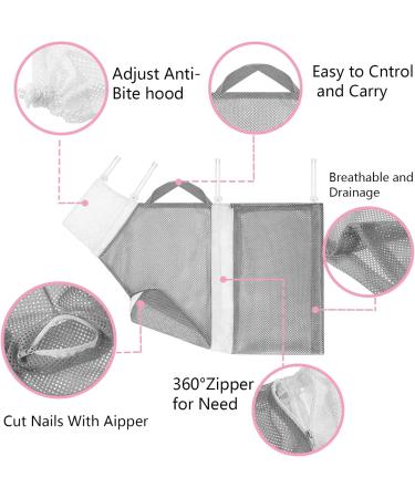 Cat Shower Net Bag Cat Bath Bag Breathable Multifunctional Adjustable Anti-Bite and Anti-Scratch Restraint Bag Cat Grooming Bag With cat comb and grooming brush for Bathing/Nail Trimming/Ear Clean - Buy Online on GoSupps.com