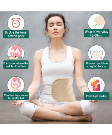 ZHAZHAMO Reusable Oil Pack Wrap - Mess-Free Adjustable & Washable Comfort for Waist - Buy Online on GoSupps.com