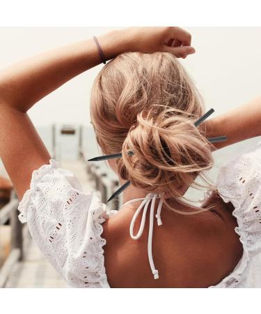 22 Pieces Wood Hair Sticks Chopsticks Pencil Hair Sticks Chopstick Black Long Hairpins Chinese Hair Chopsticks Hair Clips for Bun Hairstyles Decorative Accessories for Women Girls - Buy Online on GoSupps.com