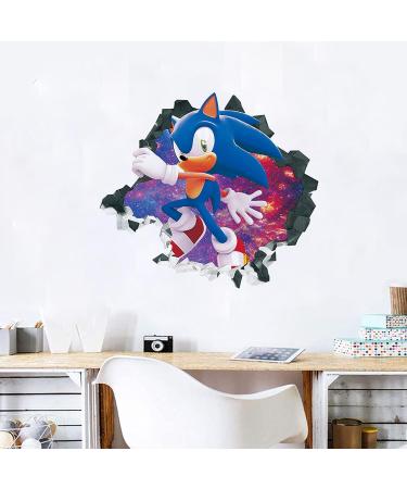TGEJKIC Sonic The Hedgehog Cartoon 3D Broken Wall Stickers  - Buy Online on GoSupps.com