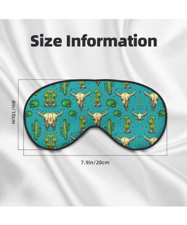 Cute Cactus & Bull Skull Eye Mask | Ultra-Soft Light-Blocking for Comfort & Restful Sleep - Shop Internationally - Buy Online on GoSupps.com