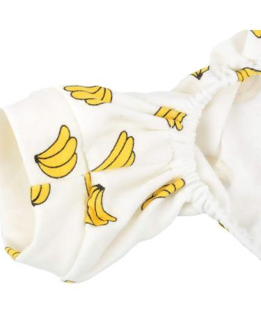 Zunea Little Dog Overall - Enchanting Banana Romper | Soft Cotton Pajama Clothing for Pets Unisex 4-Legged Sleepwear for Cats & Puppies (Pack of 1) - Buy Online on GoSupps.com