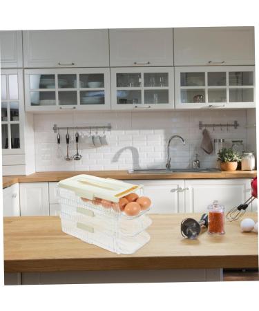 Healeved Egg Holder Slide Automatic Layers Container Holder Dispenser Refrigerator Fridge Egg Scing Carrier Tray Egg Container - Buy Online on GoSupps.com