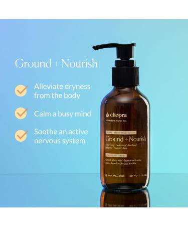 Chopra Ground & Nourish Ayurvedic Body Oil - Ylang-Ylang Cedarwood Patchouli Bergamot | Sacred Intention (Sankalpa) | Shop Now for International Shipping - Buy Online on GoSupps.com