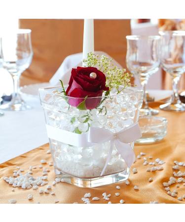 NIKOEO Clear Water Beads 10000 Pcs - Transparent Jelly Beads for Floating Candle Making and Wedding Centerpiece Decor - Festive Floral Vase Filler - Buy Online on GoSupps.com