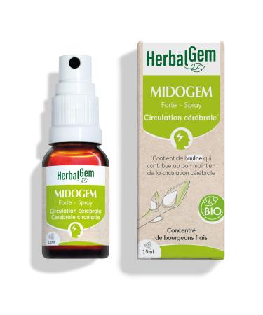HerbalGem|Midogem Forte Spray Bio|Complexe de Gemmoth rapie Concentr e|15 ml