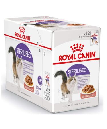 Royal Canin Sterilised Care in Jelly Adult Wet Cat Food 85g (Pack of 12) Variety 1.05 kg (Pack of 1)