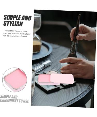 FOYTOKI eyebrow makeup tools brow position tool brow contour paste aluminum box 1 count (Pack of 1) Pink - Buy Online on GoSupps.com