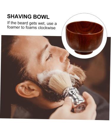 Angoily Wooden Razor Cleaning Bowl | Dual Serving Container for Shaving Foam & Soap | Travel-Friendly Bath Accessory - Buy Online on GoSupps.com