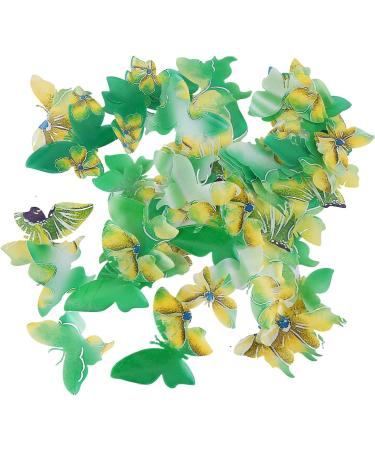 50Pcs Edible Wafer Paper Butterfly Cupcake Toppers Asudaro Butterfly Cake Decoration for Birthday Party Wedding Food Decorations One Size Type 3 - Buy Online on GoSupps.com