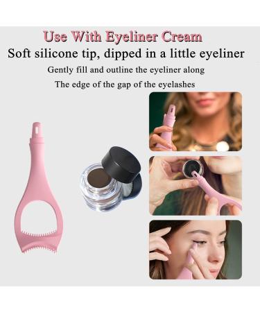 Buy Reusable Eyeliner Stencils & Mascara Shield Applicators | Mermaid Makeup Card & Eyelash Comb | International Shipping Available - Buy Online on GoSupps.com