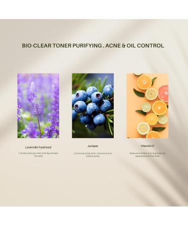 Bio-Clear Toner | Naturally Banish Blemishes & Control Oil Gentle Formula for All Skin Types - Buy Online on GoSupps.com