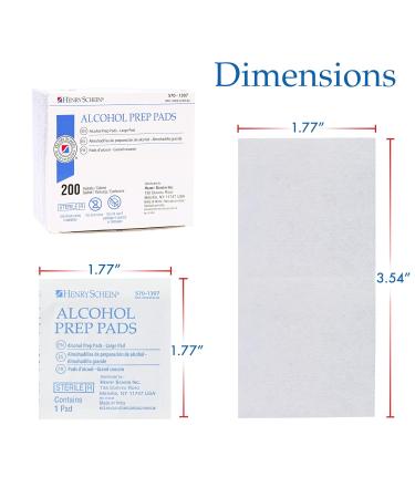 Buy Large Sterile Alcohol Prep Pads - 2-Ply Pack of 200 | International Shipping Available - Buy Online on GoSupps.com