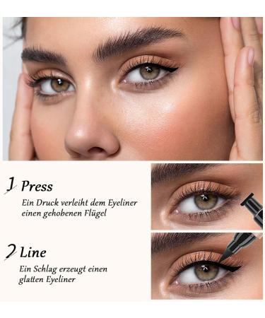 EONFAVE 2in1 Multicolor Matte Liquid Eyeliner Stamp 5 Colors Double Sided Waterproof and Durable Colorful Eyeliner - Buy Online on GoSupps.com