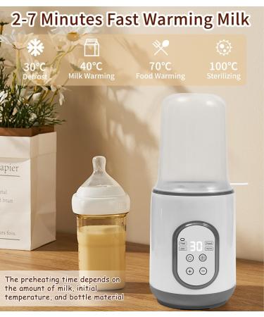 Bixury 8 in 1 Quick Electric Bottle Warmer Multifunctional 220V 50W Defrosting Heater Small Pots with Intelligent Temperature - Buy Online on GoSupps.com