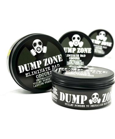 DUMP ZONE Toilet Freshening Powder Natural Ingredients Lemon Scent 2 x 100gm - Buy Online on GoSupps.com
