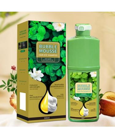  Generisch Bubble Mousse Hair Dye Shampoo 500 ml Vegetable Foam Dye Long Lasting Hair Coloring Fast Coloring Hair Bubbles Natural Mousse with Plant Dye Formula - Buy Online on GoSupps.com