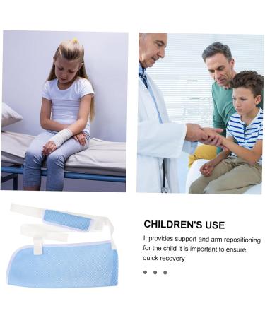 SOESFOUFU Children's Arm Sling Arm Sling for Elbow Injury Shoulder Immobilizer Sling Arm Brace Wrist Sling Net 50X27CM Sky-blue - Buy Online on GoSupps.com
