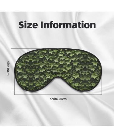 Floral Swirls Ivy Print Ultra-Soft Light-Blocking Eye Mask - Comfortable Sleep Aid for International Shipping - Buy Online on GoSupps.com