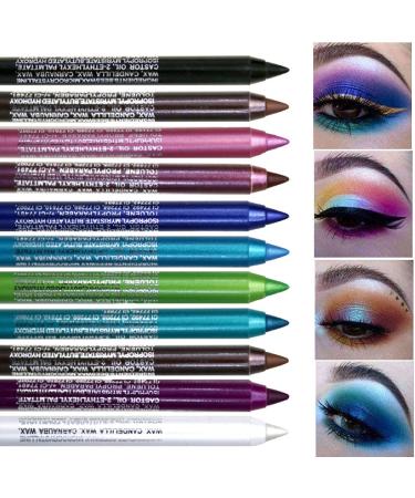 10 Colors Glitter Eyeliner Pencil Set for Women - Waterproof Metallic Eye & Lip Liners Kit - Professional Eye Makeup in Blue, Pearl, and More - Buy Online on GoSupps.com