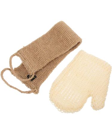 Beavorty 5 Sets sisal Bath Set Dead Skin Remover exfoliating mitt exfoliator washcloth Body Scrub Towel Back Scrubber Body Towel Back Shower Scrubber South Korea Man Jute Spa - Buy Online on GoSupps.com