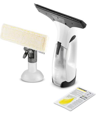 Bundle of K rcher Window Vac WV 2 Plus Battery Running Time: 35 min LED Display for Battery Status Spray Bottle with Microfibre Cloth+ K rcher Window Cleaner Concentrate RM 500 + Window Concentrate - Buy Online on GoSupps.com