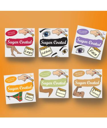 Best Sugar Coated Hair Removal Wax Kit for Facial Hair | Lavender Oil Waxing Kit with Wax Strips - 200g - Buy Online on GoSupps.com