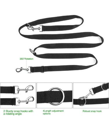 Dog Training Double Ended Leads : 2m Hands Free Adjustable Pet Training leash for Running Walking - Retractable Multifunctional Strong Nylon Puppy Lead Rope for Small Medium Dogs - Buy Online on GoSupps.com