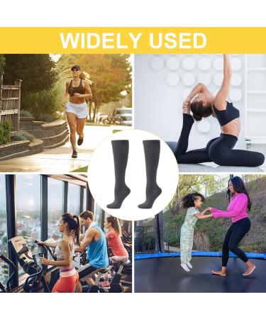 Rixotix Knee Socks for Men & Women - Compression Support Stockings Cotton Breathable Long Socks in Gray (Size 34-39) - Comfortable & Stylish - Buy Online on GoSupps.com