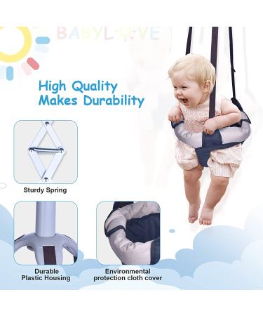 IECOPOWER Doorway Jumper - Durable Baby Bouncer & Swing with Steel Spring - Adjustable Seat Bag - Easy Installation - Ages 6 Months + (Red) - Buy Online on GoSupps.com