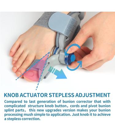 Bunion Corrector for Men & Women - Adjustable Hallux Valgus Splint & Toe Straightener with Silicone Pad - Relief & Support for Left/Right Feet - Buy Online on GoSupps.com